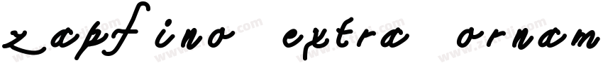 zapfino extra orname字体转换